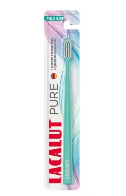 LACALUT Pure щетка зубная средней жесткости 2+1